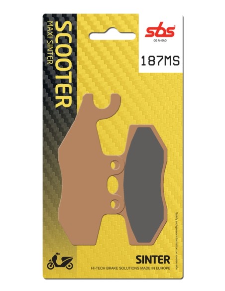 PASTILLA DE FRENO SBS P187-MS