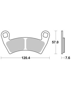 PASTILLA DE FRENO SBS P897-PSI