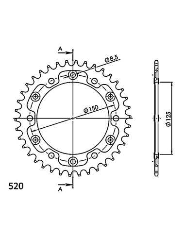 CORONA SUPERSPROX STEALTH GOLD 38 D 