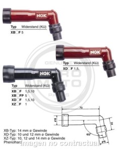 PIPA DE BUJÍA NGK XB05F 