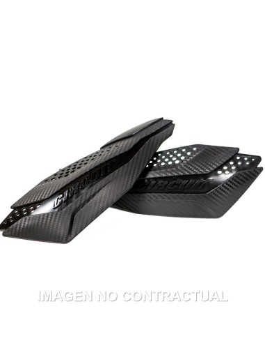 PARAMANOS CIRCUIT DAKAR CARBON-NEGRO CON KIT DE MONTAJE INCLUIDO