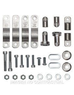 KIT MONTAJE PARAMANOS CIRCUIT P4 PARA MANILLARES DE ALUMINIO DE D 22 MM