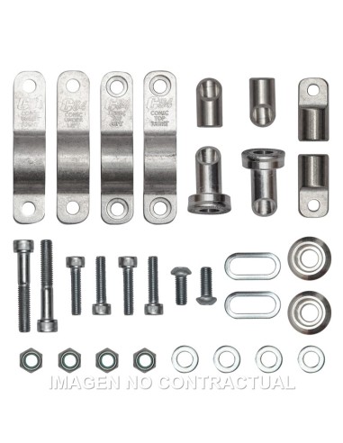 KIT MONTAJE PARAMANOS CIRCUIT P4 PARA MANILLARES DE ALUMINIO DE D 22 MM