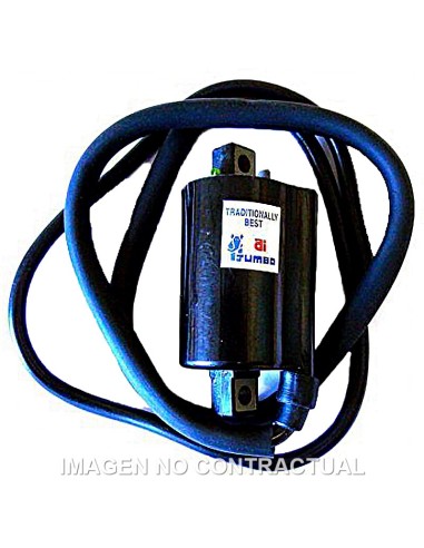BOBINA 12V - CC - 2,5 OHM - 2 FASTONS - CON CABLE 110 CM