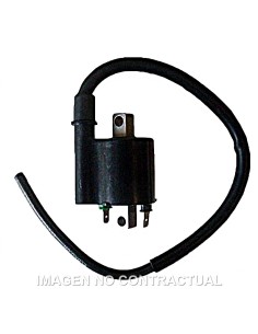 BOBINA 12V 3 OHM - 2 FASTONS CON CABLE 40 CM.