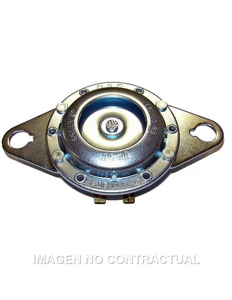 CLAXON ZINCADO BLANCO 12V - Ø 75 MM