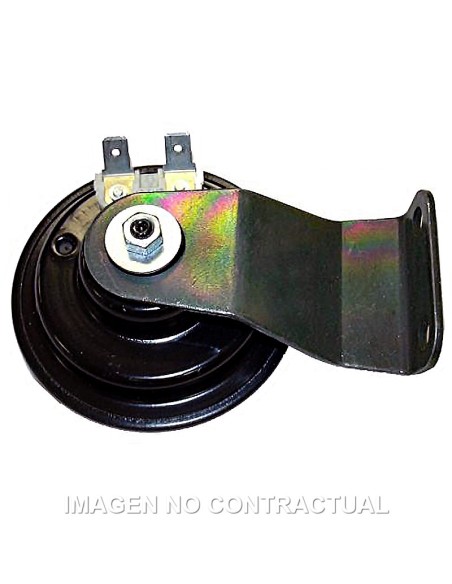 CLAXON ZINCADO BLANCO 12 - 3A/105-118DB - Ø 70 MM