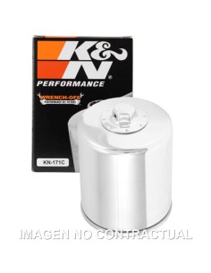 FILTRO ACEITE K&N CROMADO HARLEY DAVIDSON