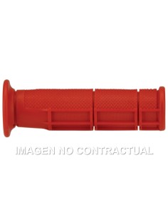 PUÑOS DOMINO ATV ROJOS CERRADOS D 22 MM L 125 MM