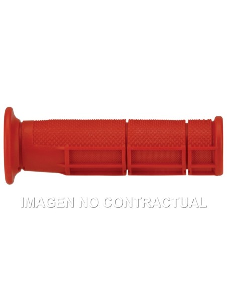 PUÑOS DOMINO ATV ROJOS CERRADOS D 22 MM L 125 MM