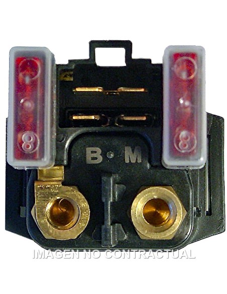 RELE DE ARRANQUE 12V - CON FUSIBLE 10A - 4 FASTONS