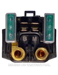 RELE DE ARRANQUE 12V - CON FUSIBLE 30A - 4 FASTONS