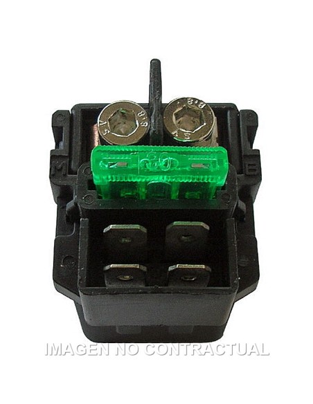 RELE DE ARRANQUE 12V/150A - CON FUSIBLE 30A - 4 FASTONS