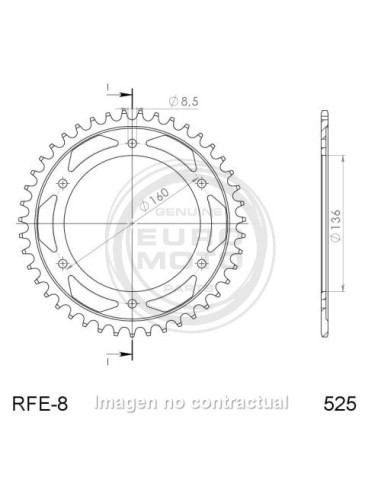 CORONA SUPERSPROX ACERO BMW 520 X 48