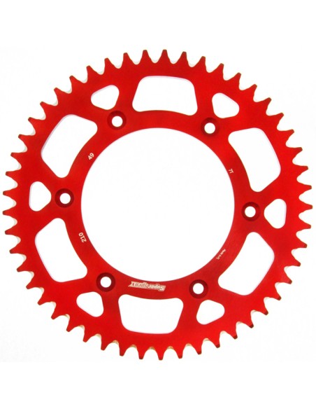 CORONA SUPERSPROX ALUMINIO ROJA 49 D