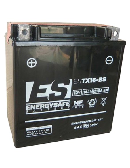 BATERÍA ENERGYSAFE ESTX16-BS SIN MANTENIMIENTO