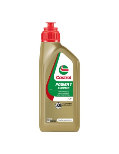 LUBRICANTE MOTOR CASTROL POWER1 SCOOTER 2T 1L