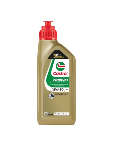 LUBRICANTE MOTOR CASTROL POWER1 4T 15W-50 1L