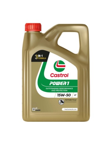LUBRICANTE MOTOR CASTROL POWER1 4T 15W-50 4L