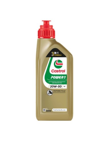 LUBRICANTE MOTOR CASTROL POWER1 4T 20W-50 1L