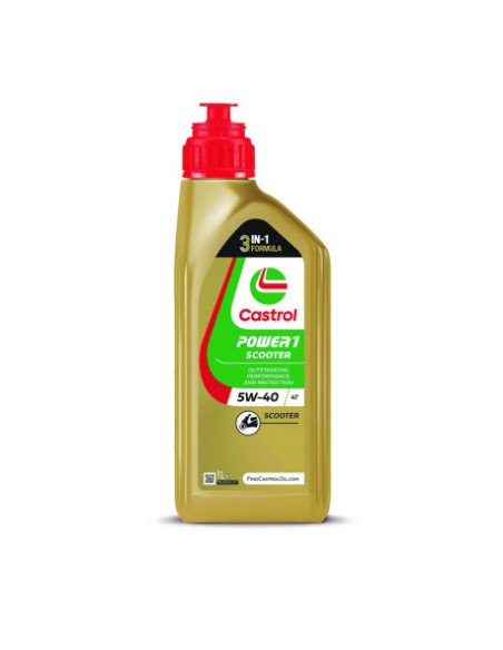 LUBRICANTE MOTOR CASTROL POWER1 SCOOTER 4T 5W-40 1L
