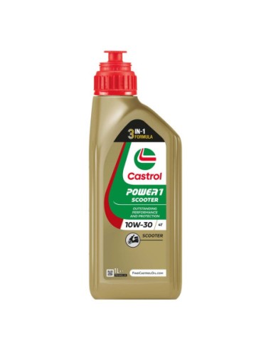 LUBRICANTE MOTOR CASTROL POWER1 SCOOTER 4T 10W-30 1L