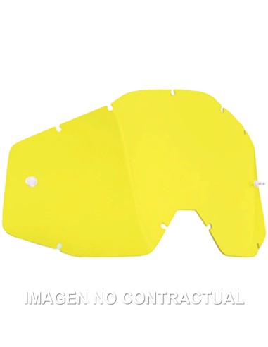 FMF POWERBOMB/POWERCORE REPLACEMENT - SHEET YELLOW LENS