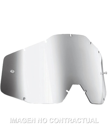 FMF POWERBOMB/POWERCORE REPLACEMENT - SHEET MIRROR SILVER LE