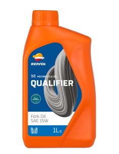 BOTELLA REPSOL QUALIFIER FORK OIL SAE 15W 1L