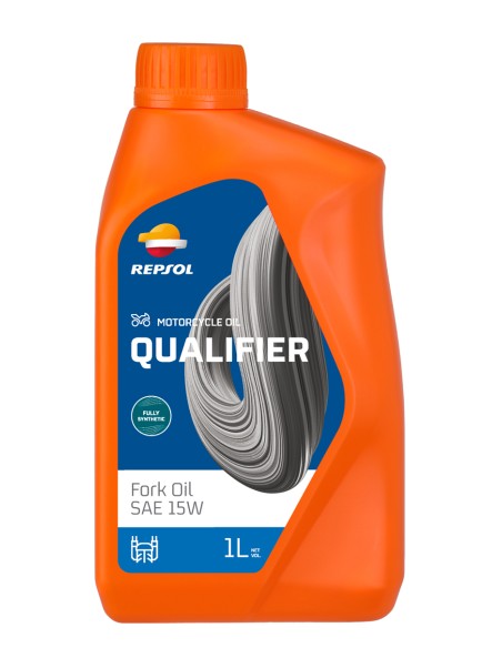 BOTELLA REPSOL QUALIFIER FORK OIL SAE 15W 1L