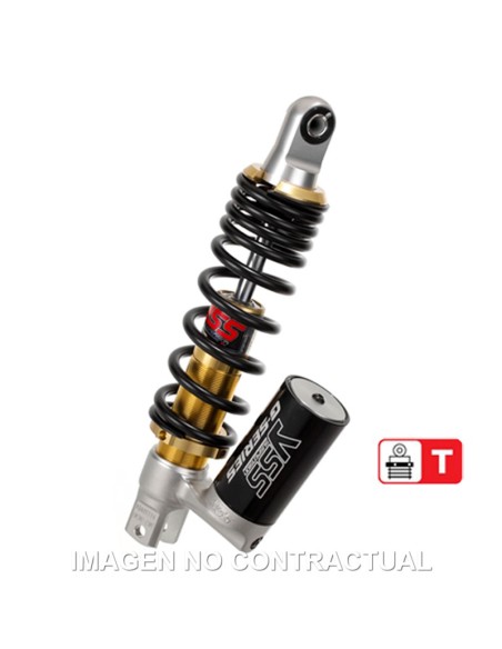 AMORTIGUADOR TRASERO YSS GAS C/ BOTELLA YAMAHA AEROX 50