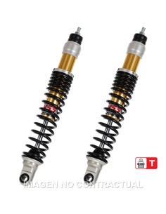 JUEGO AMORTIGUADORES TRASEROS YSS GAS C/ REGULACION VESPA GT