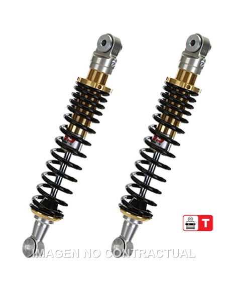 JUEGO AMORTIGUADORES TRASEROS YSS GAS C/ REGULACION PIAGGIO