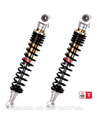 JUEGO AMORTIGUADORES TRASEROS YSS GAS C/ REGULACION APRILIA