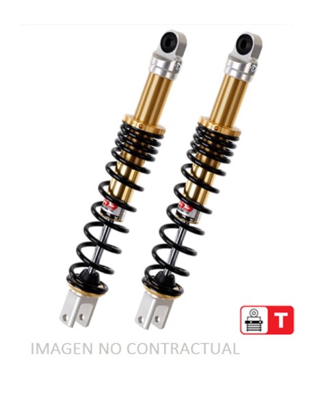 JUEGO AMORTIGUADORES TRASEROS YSS GAS C/ REGULACION KYMCO SU