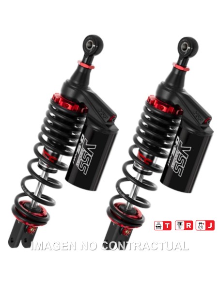 JUEGO AMORTIGUADORES TRASEROS YSS GAS TOP LINE G-SPORT YAMAH
