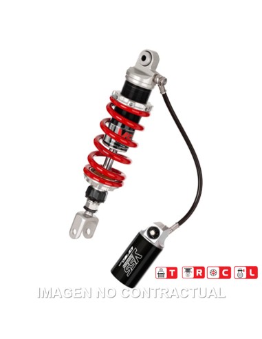 AMORTIGUADOR TRASERO YSS GAS TOP LINE C/BOTELLA CON LATIGUIL
