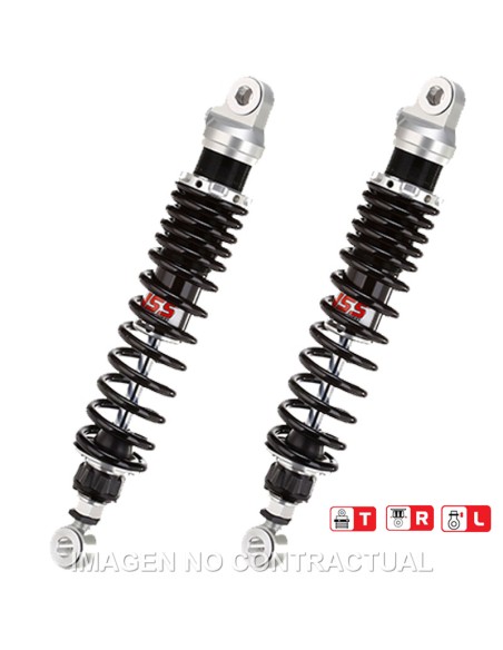 JUEGO AMORTIGUADORES TRASEROS YSS GAS TOP LINE TRIUMPH BONNE
