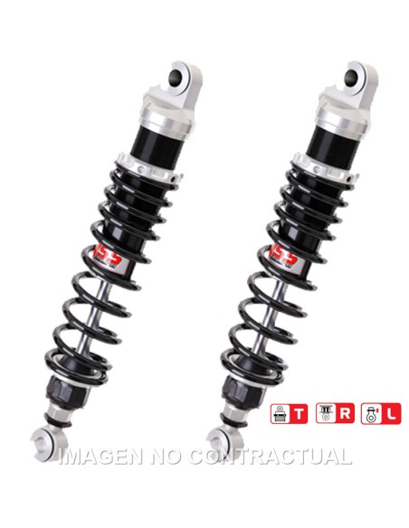 JUEGO AMORTIGUADORES TRASEROS YSS GAS TOP LINE TRIUMPH BONNE