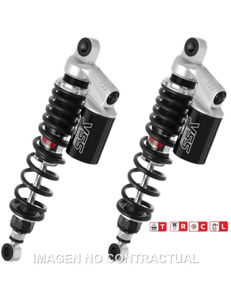 JUEGO AMORTIGUADORES TRASEROS YSS GAS C/ BOTELLA KAWASAKI Z