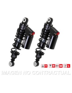 JUEGO AMORTIGUADORES YSS GAS C/BOTELLA BLACK EDITION HARLEY