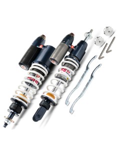 AMORTIGUADORES MALOSSI DEL/TRAS RS 24/10 PIAGGIO  DISTANCIA ENTRE EJES ANTERIOR 181 / POSTERIOR 333 MM