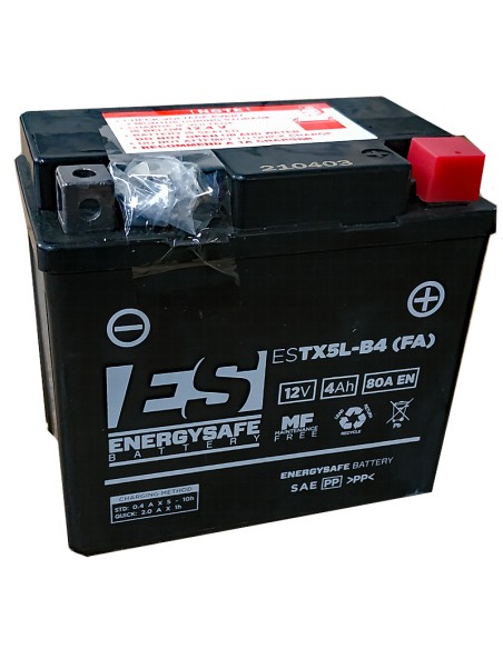 BATERIA ENERGYSAFE ESTX5L-B4 PRECARGADA