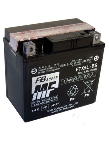 BATERIA FURUKAWA FTX5L-BS SIN MANTENIMIENTO