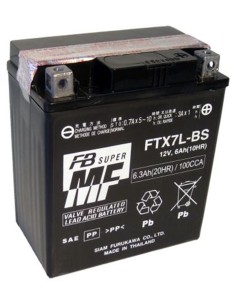 BATERIA FURUKAWA FTX7L-BS SIN MANTENIMIENTO