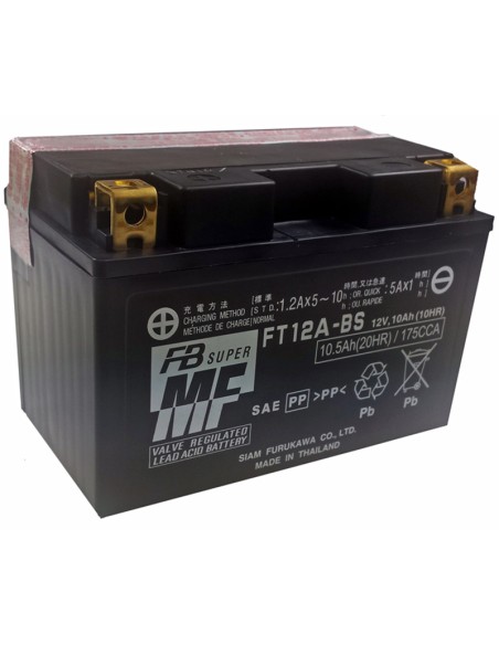 BATERIA FURUKAWA FT12A-BS SIN MANTENIMIENTO