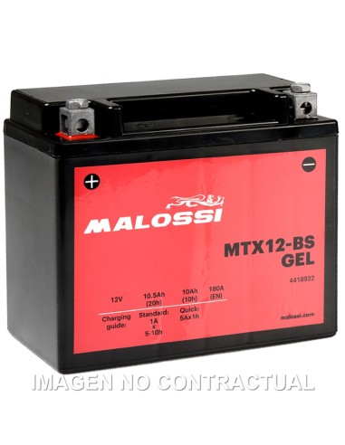 BATERIA MALOSSI MTX12-BS GEL