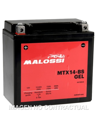 BATERIA MALOSSI MTX14-BS GEL