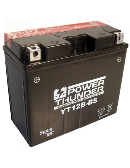 BATERIA POWER THUNDER CT12B-BS SIN MANTENIMIENTO