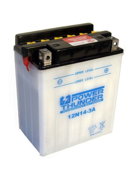 BATERIA POWER THUNDER 12N14-3A CONVENCIONAL